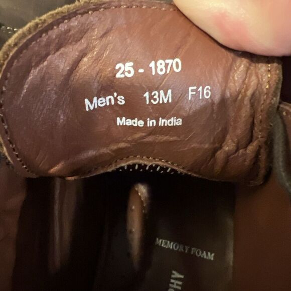 Johnston & Murphy Chukka Boots Brown Leather Men's Size 13 M Sheep Skin 25-1870 - Picture 7 of 7